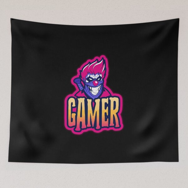 Item preview, Gamer with Evil Buffoon Clown designed and sold by PRIVARSHU.