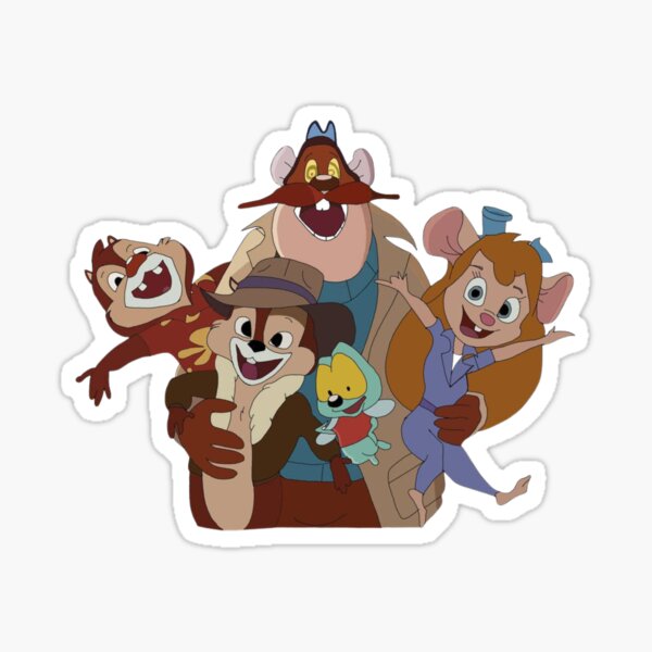 "chip 'n Dale Rescue Rangers" Sticker For Sale By Kakaviche | Redbubble