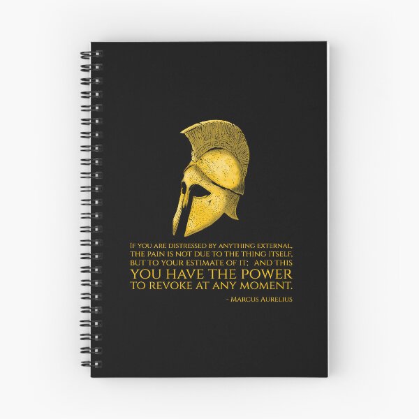 Item preview, If you are distressed by anything external, the pain is not due to the thing itself, but to your estimate of it; and this you have the power to revoke at any moment. - Marcus Aurelius Quote designed and sold by Styrman.