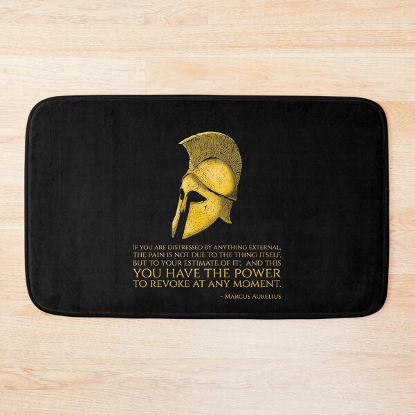Item preview, If you are distressed by anything external, the pain is not due to the thing itself, but to your estimate of it; and this you have the power to revoke at any moment. - Marcus Aurelius Quote designed and sold by Styrman.