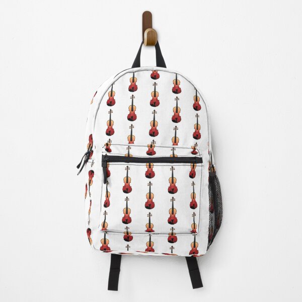 Item preview, Colourful Violin with Diamond Pattern (Red Orange) designed and sold by halveflower.