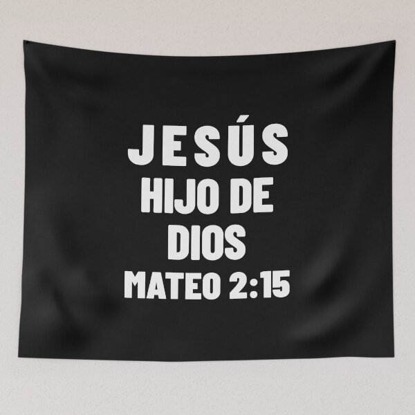 Item preview, Matthew 2:15 Jesus Son of God Spanish Bible Verse designed and sold by NombresDeJesus.