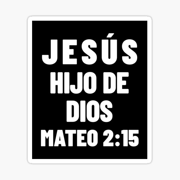 Item preview, Matthew 2:15 Jesus Son of God Spanish Bible Verse designed and sold by NombresDeJesus.