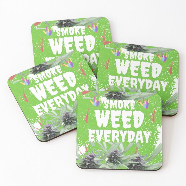 Item preview, Smoke Weed Every Day Marijuana Lovers Pot Leaf 420 Kush Funny designed and sold by BestDesignbySof.