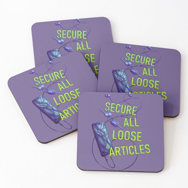 Item preview, Secure All Loose Articles - Purple and Green designed and sold by Cabled Creature.