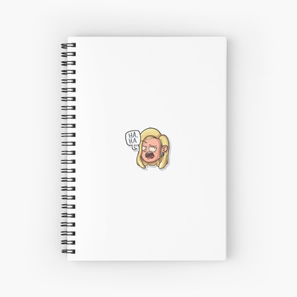 haha sticker  Spiral Notebook