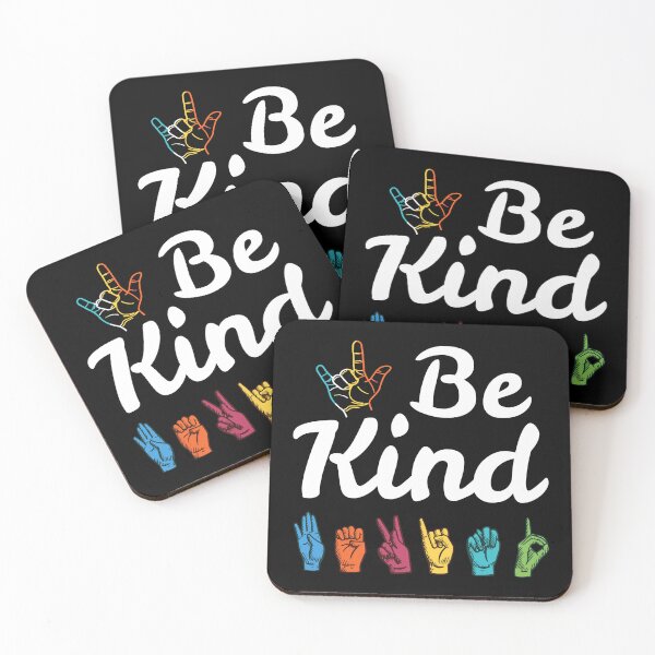 Item preview, Be Kind Love Asl Sign Language Anti Bullying Teacher Student designed and sold by cleoangelalc.
