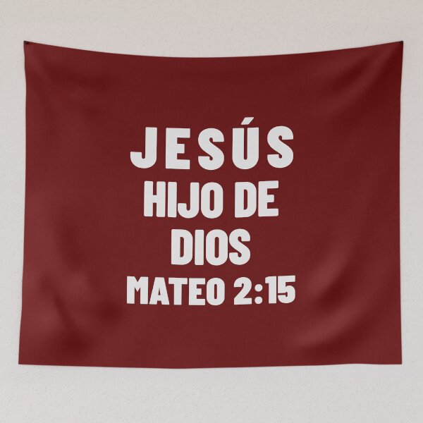 Item preview, Matthew 2:15 Jesus Son of God Spanish Bible Verse designed and sold by NombresDeJesus.