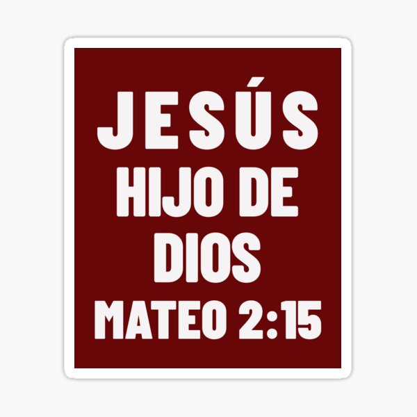Item preview, Matthew 2:15 Jesus Son of God Spanish Bible Verse designed and sold by NombresDeJesus.