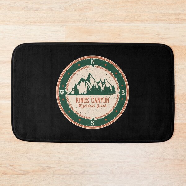 Item preview, Kings Canyon National Park Retro Compas Sign Sticker designed and sold by janlzmaude.