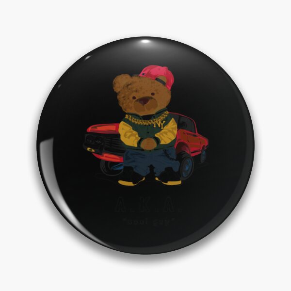 Item preview, Bear Doll Rapper With Gold Neck Lace On Red Car T-Shirts Essential T-Shirt designed and sold by saurelmosert.