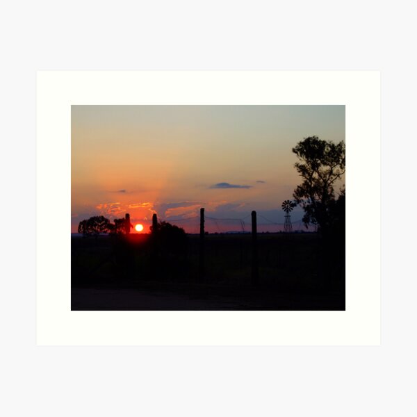Item preview, Wilber Farmhouse - Sunrise over the Warrumbungles designed and sold by pedroski.