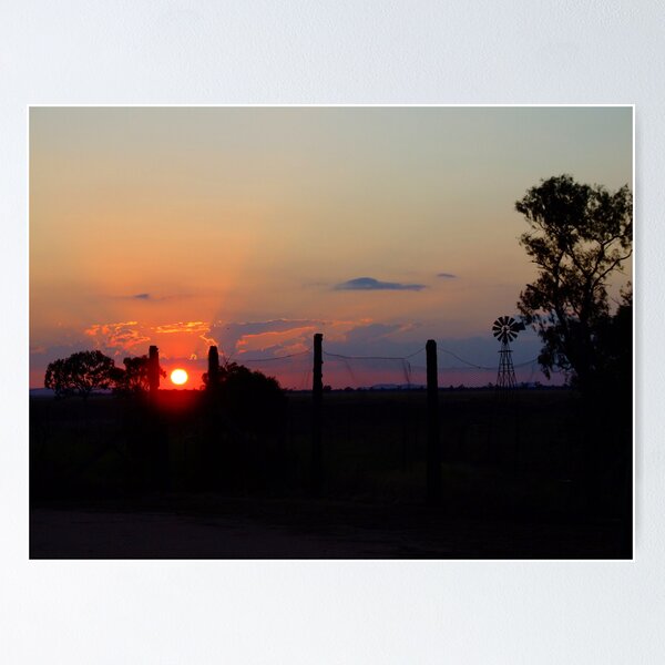 Item preview, Wilber Farmhouse - Sunrise over the Warrumbungles designed and sold by pedroski.