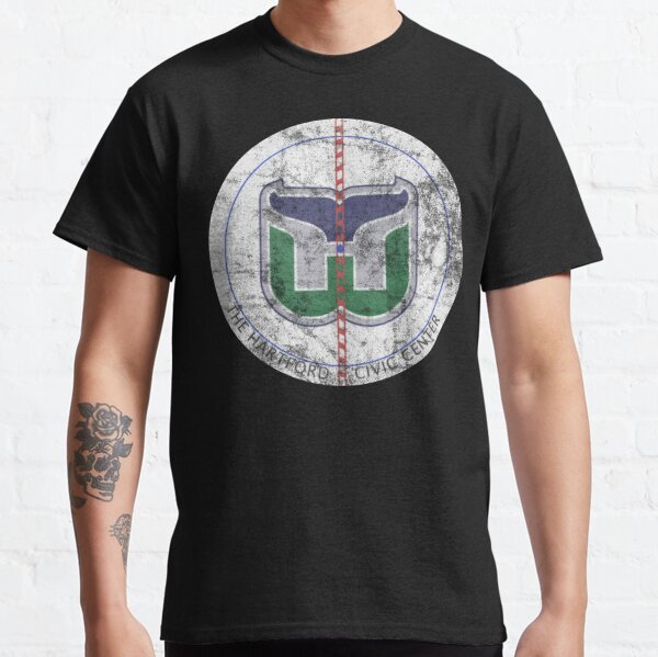 Nhl Hartford Whalers Men's Past Ice Gray Vintage Logo T-shirt : Target