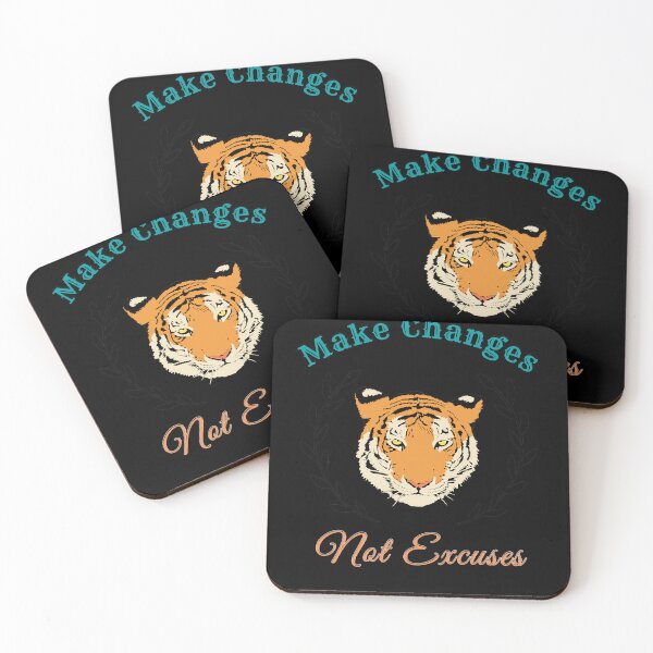 Item preview, Tiger_Make changes not excuses designed and sold by Achkour25.