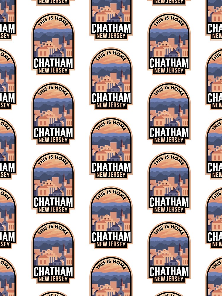 Thumbnail 3 von 3, Tuch, Downtown Chatham New Jersey This is Home designt und verkauft von HalpinDesign.