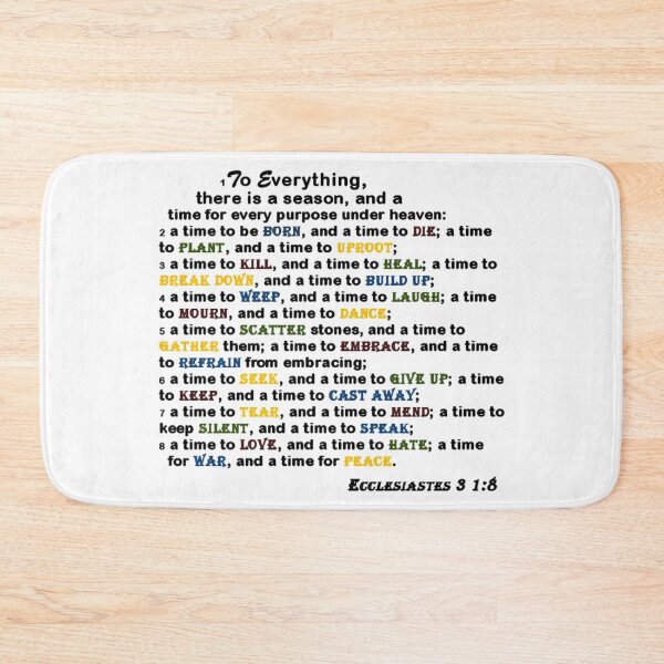 Item preview, Ecclesiastes 3:1-8 - Time and Season for Everything (Color) designed and sold by UnlockKnowledge.