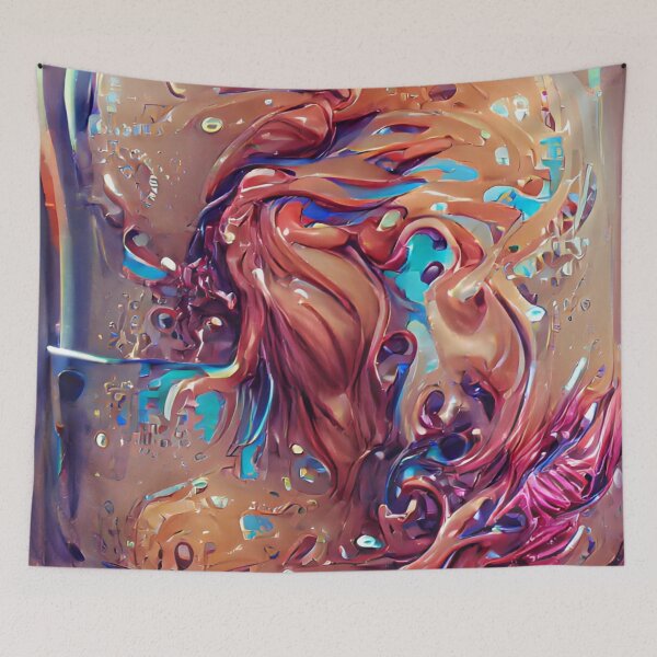 Item preview, Fluid l | Artificial Inteligence Generated Art designed and sold by AllAboutAI.