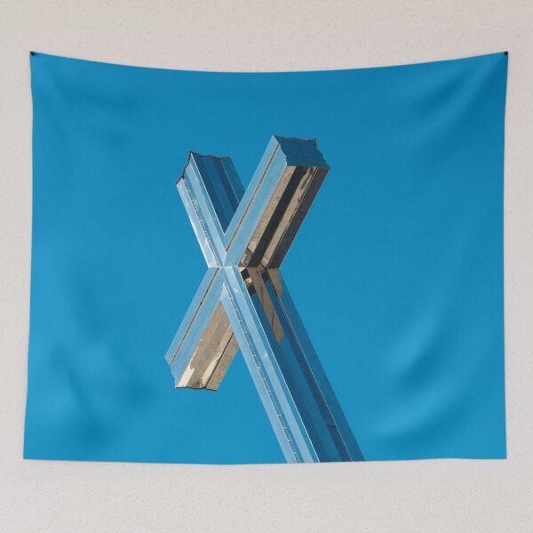 Item preview, Cross at Monte Grappa war memorial on a blue sky designed and sold by chiaravisuals.