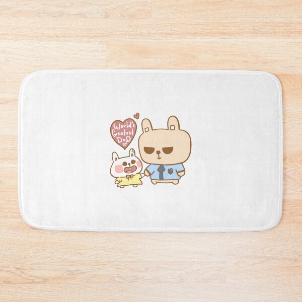 Item preview, Cute Worlds Greatest Dad Rabbit Fathers Day Bunii by artofpunii designed and sold by ArtOfPunii.