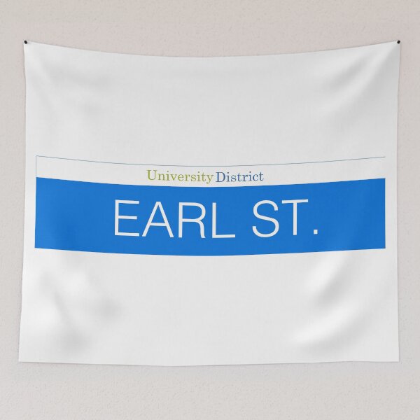 Item preview, Earl Street Sign(Queen's University) designed and sold by loudlighting.