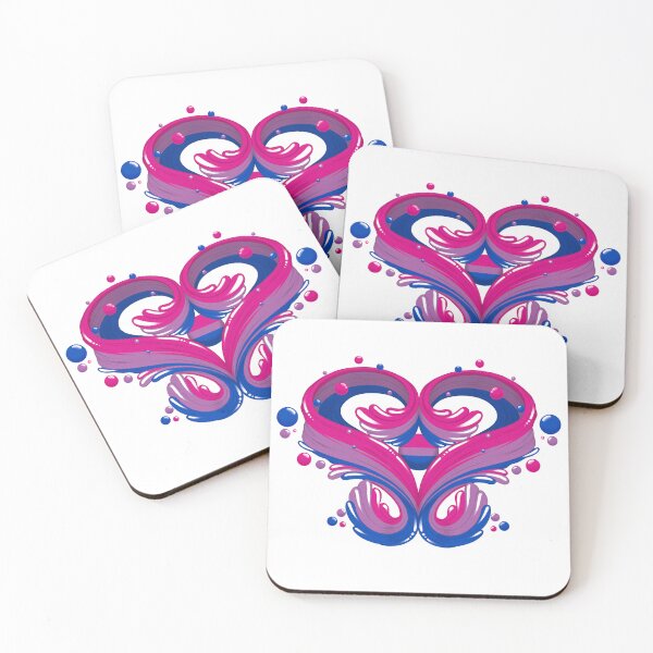 Item preview, Bi Heart designed and sold by RefinedDoodles.
