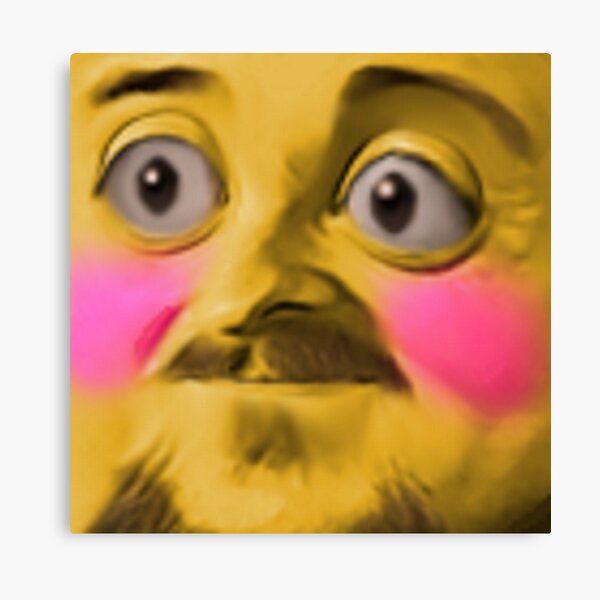 Pepega Funny Stream Emote' Poster, picture, metal print, paint by Husti