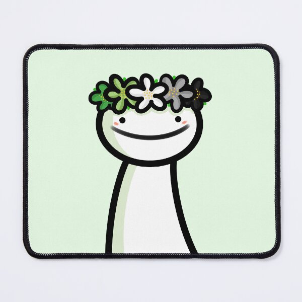 Item preview, Dream blob with an aromantic flower crown  designed and sold by Vixydraws.