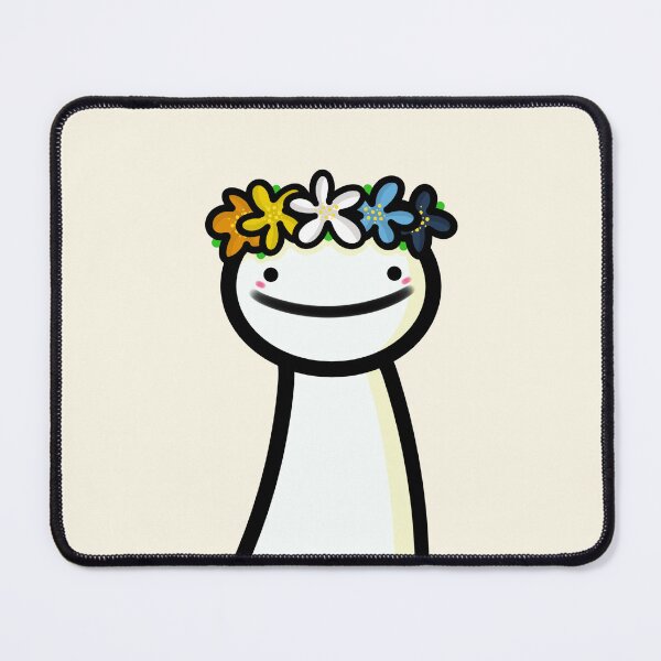 Item preview, Dream blob with an aroace flower crown designed and sold by Vixydraws.