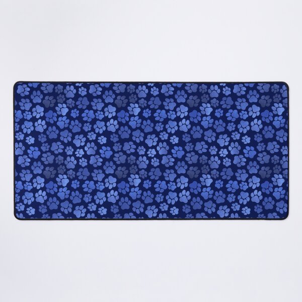 Item preview, Cobalt Blue Paw Print Pattern designed and sold by dragonstarart.