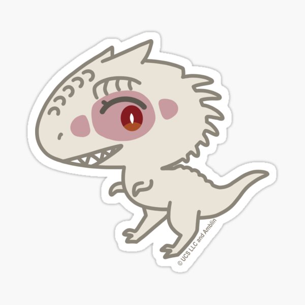 Cute Indominus Rex Sticker For Sale By Larissamelnik Redbubble