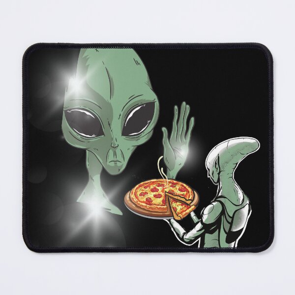 Item preview, Funny Aliens Pizza Gothic Goth Extraterrestrial designed and sold by wrinkledhippie.