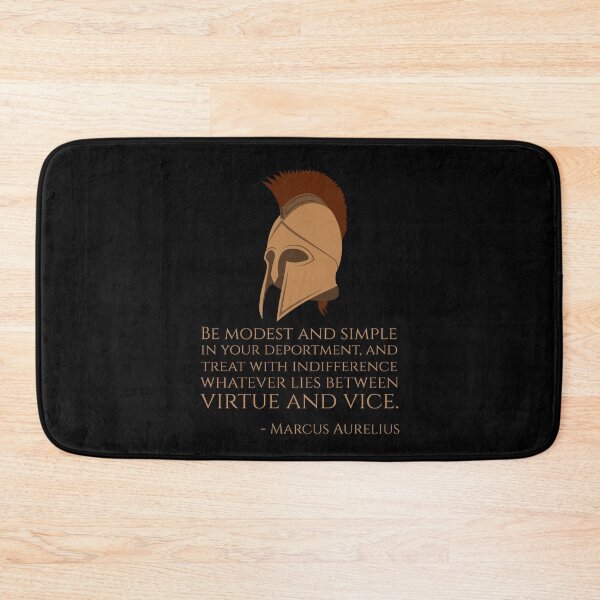 Item preview, Stoicism - Be modest and simple in your deportment, and treat with indifference whatever lies between virtue and vice. - Marcus Aurelius Quote designed and sold by Styrman.
