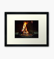 Open Fire - Wilber Farmhouse Framed Print