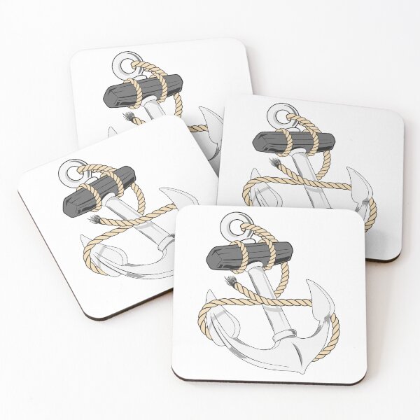 Item preview, naval anchor with rope designed and sold by samandale.