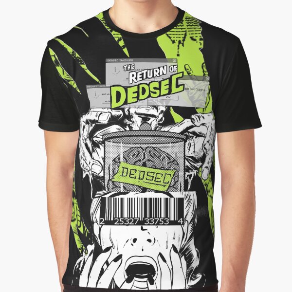 Vista previa del artículo con la obra «Diseño de camiseta Dedsec 1», diseñado y vendido por The-Owl-Bard.
