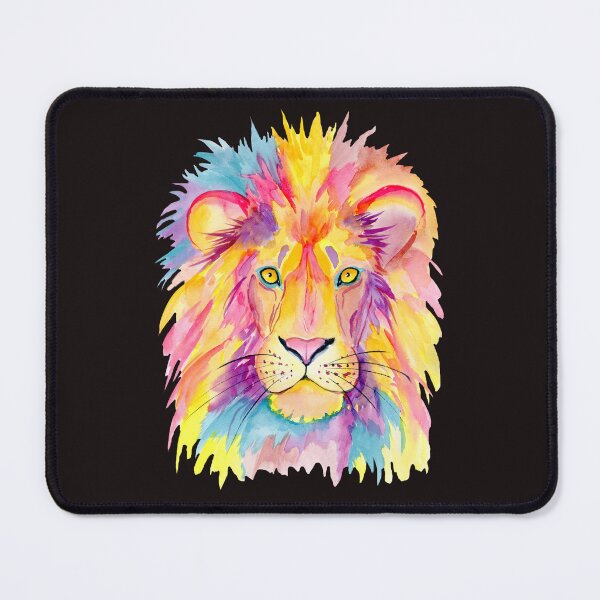 Item preview, -Zoomlion-Colorful watercolor lion- Cute animals illustration designed and sold by badretop.