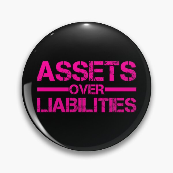Item preview, Assets Over Liabilities Text in Pink 2 designed and sold by BLMcreations.