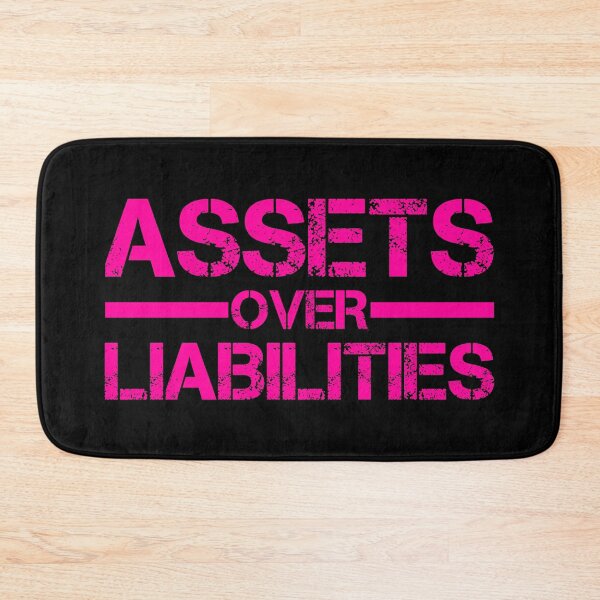 Item preview, Assets Over Liabilities Text in Pink 2 designed and sold by BLMcreations.