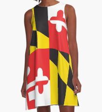 MARYLAND FLAG A-Line Dress