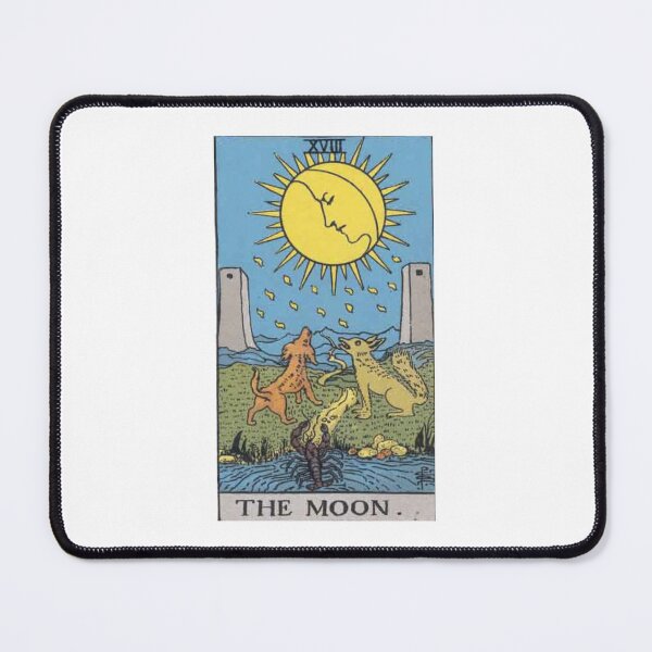 Item preview, The Moon, Raider Waite Tarot, Divination Tarot designed and sold by snowshade.