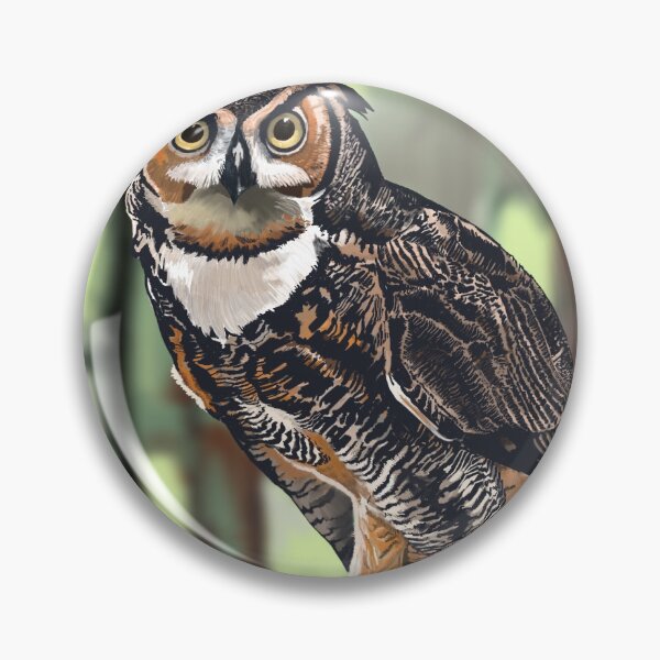 Item preview, The Glaring Owl designed and sold by gregorydelsesto.