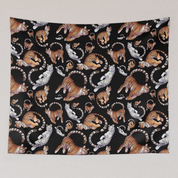 Item preview, Cozy Tigers Pattern 1 designed and sold by Phoenix of Starlight.