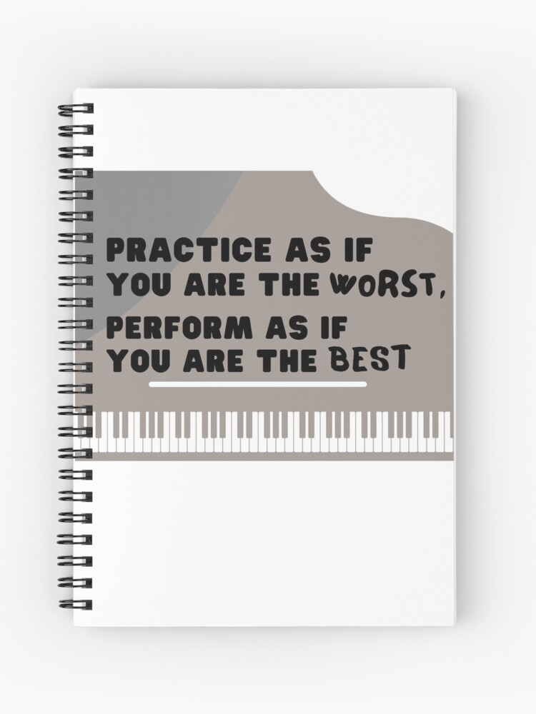 Thumbnail 1 of 3, Journal, Practice as if you are the worst, perform as if you are the best designed and sold by dechantsbirn.