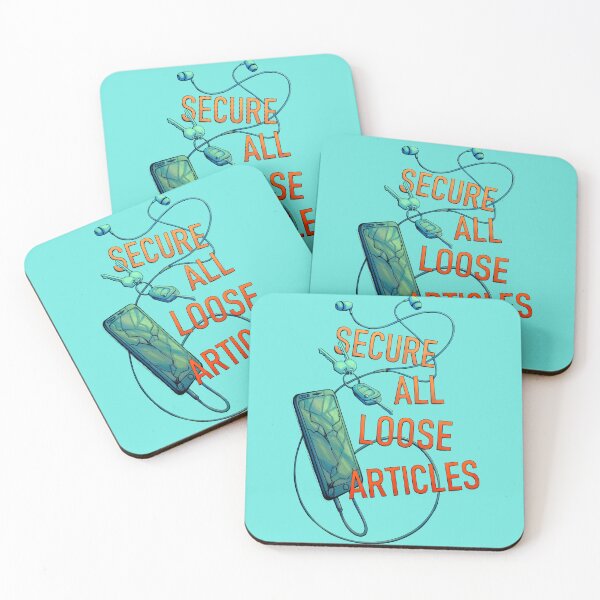 Item preview, Secure All Loose Articles - Red, Blue designed and sold by Cabled Creature.