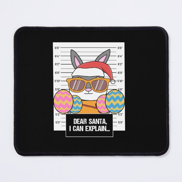 Item preview, DEAR SANTA I CAN EXPLAIN BUNNY GLASSES CRIMINAL CHRISTMAS designed and sold by sobriowslen.