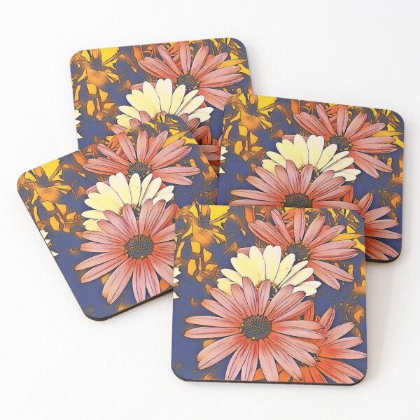 Item preview, Colorful Abstract Painted Daisy Flowers designed and sold by HappyLifeCreate.