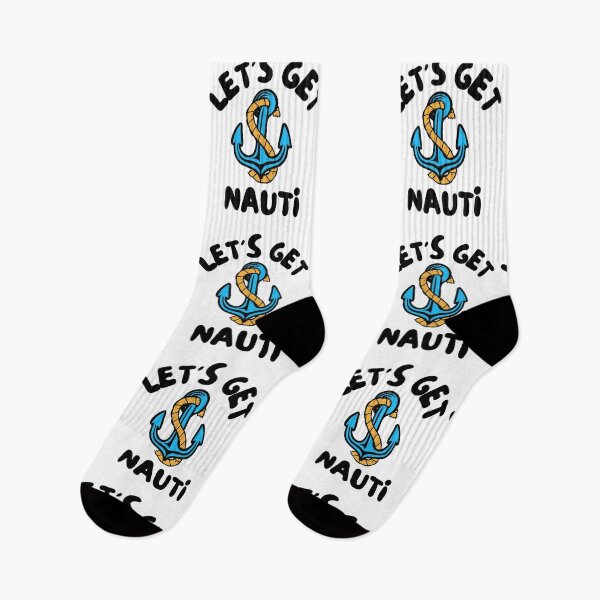 Item preview, Let's Get Nauti- Sailing Lover Boat Lover Gift designed and sold by BronikowskiART.