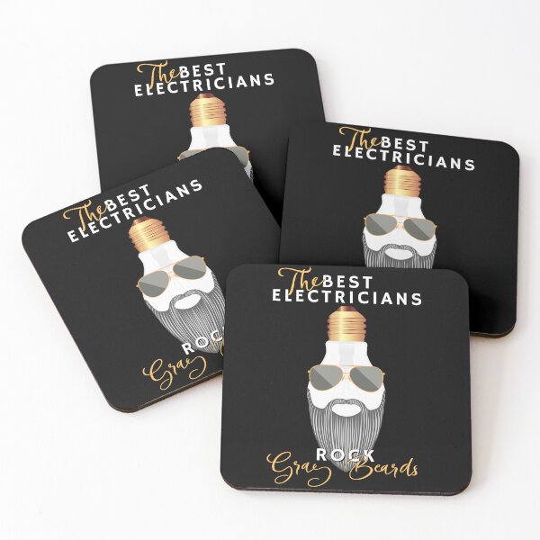 Item preview, The Best Electricians Rock Gray Beards designed and sold by norules.