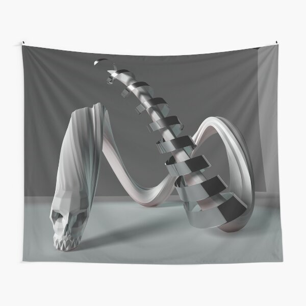 Unreal Skull Design Tapestry